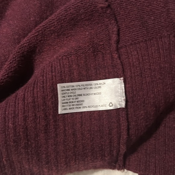 A NEW DAY CARDIGAN POCKET SWEATER OVERSIZE STRETCHY MULBERRY WOMENS XS - Picture 4 of 5